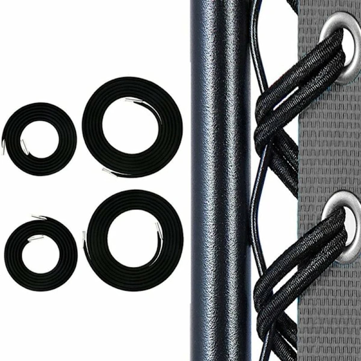 Elastic band for 1 set - Black, 2 long + 2 short (export model) V1188-MS101-00917-1