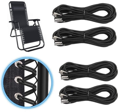 Elastic band for 1 set - Black, 2 long + 2 short (export model) V1188-MS101-00917-1