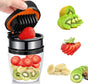 Fruit Slicer - Egg Slicer - Stainless Steel - Suitable for soft fruit - With non-slip base - Quickly make V1188-MS101-00927-1
