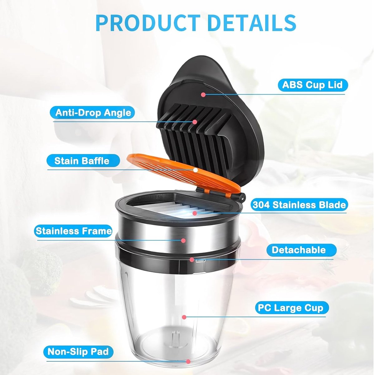Fruit Slicer - Egg Slicer - Stainless Steel - Suitable for soft fruit - With non-slip base - Quickly make V1188-MS101-00927-1