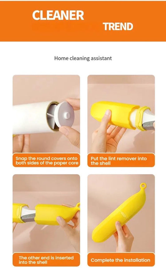 Double-Sided Felt Brush - Cartoon Cat Shape - Hair Removal Tool for Clothing and Pet Hair V1188-MS101-00928-1