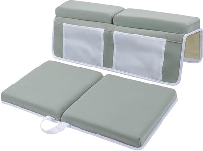 Bath Knee Cushion & Elbow Cushion Set - Thick, quick-drying, with organizer V1188-MS101-00933-1