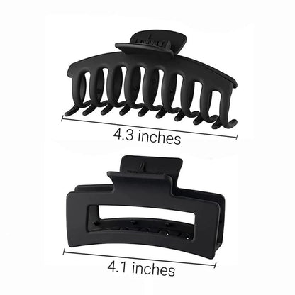 8 Pieces Rectangular Hair Grips 4.3 Inch - Anti-Slip - For Thick & Thin Hair V1188-MS101-00942-1