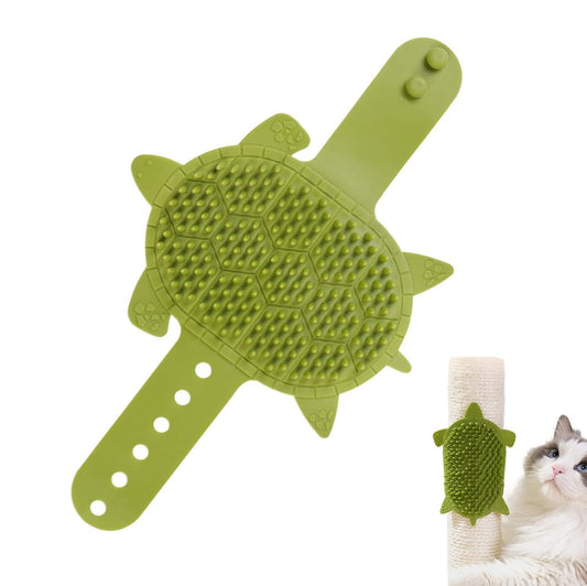 Self-Grooming Brush for Cats - Self-Massaging Scratching Post - Silicone Massager - Adjustable Scratching V1188-MS101-00946-1