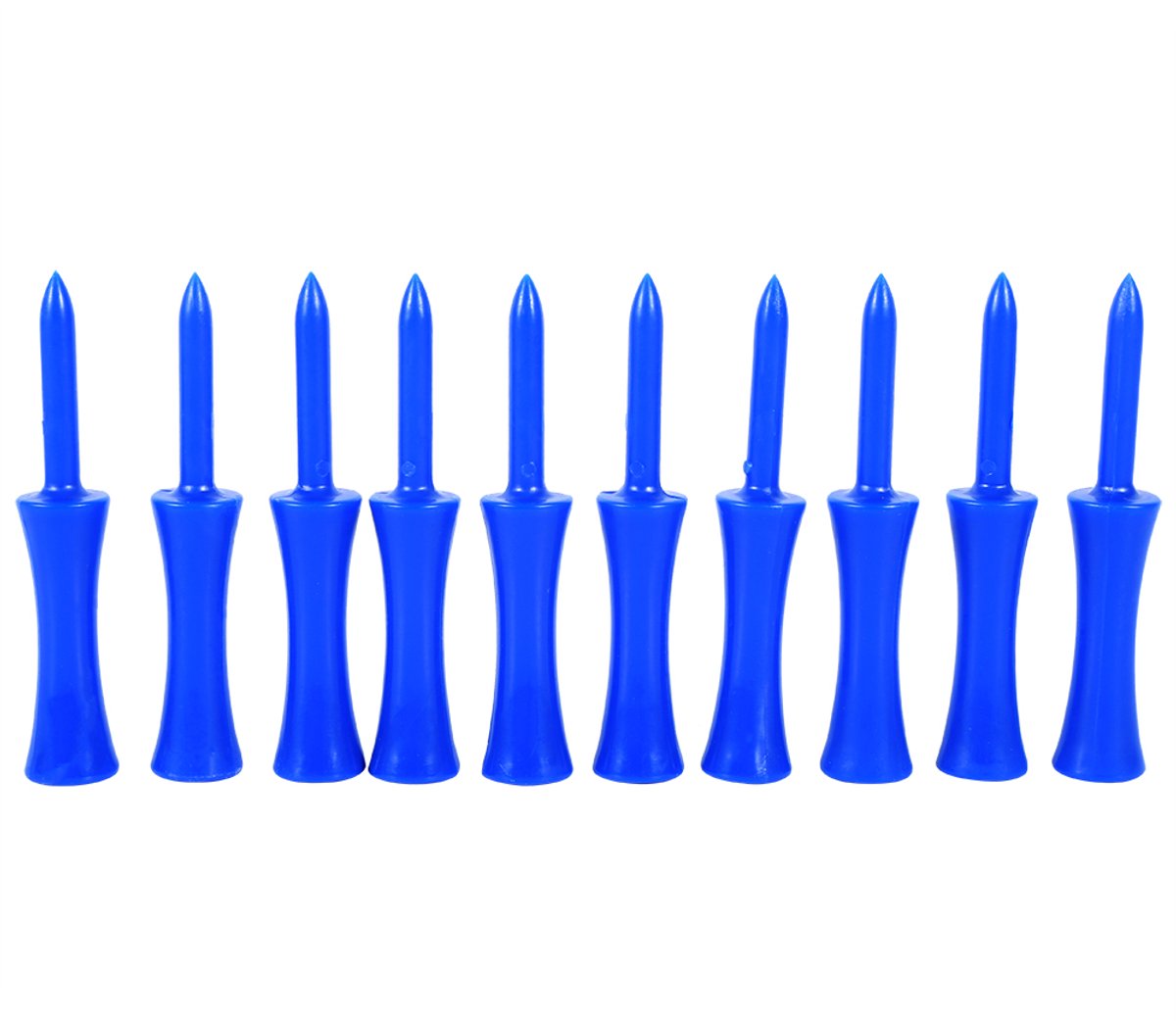 Plastic Golf Tees 100-piece - Blue, 68mm, random color - Golf accessories - Golf set - Golf tee V1188-MS101-00947-1