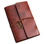 A6 Loose-Leaf Notebook 6 Holes - Synthetic PU Cover Retro - Unguided Paper 75 Sheets V1188-MS101-00948-1