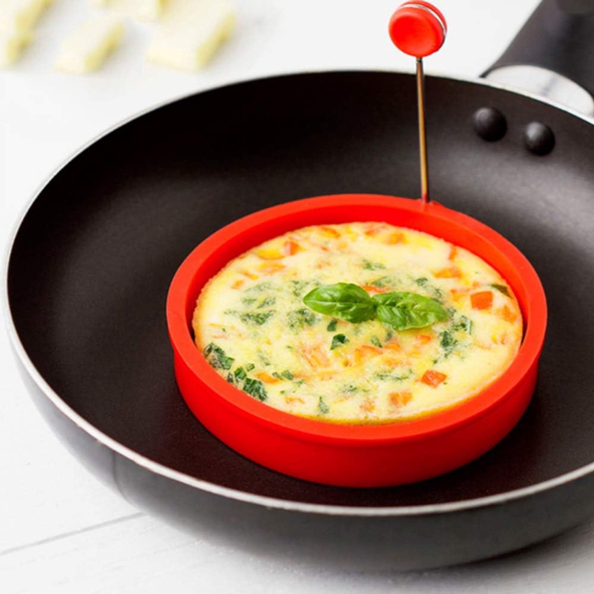 4 Silicone Egg Frying Pans - Non-stick - FDA Certified - For Eggs & Pancakes V1188-MS101-00950-1