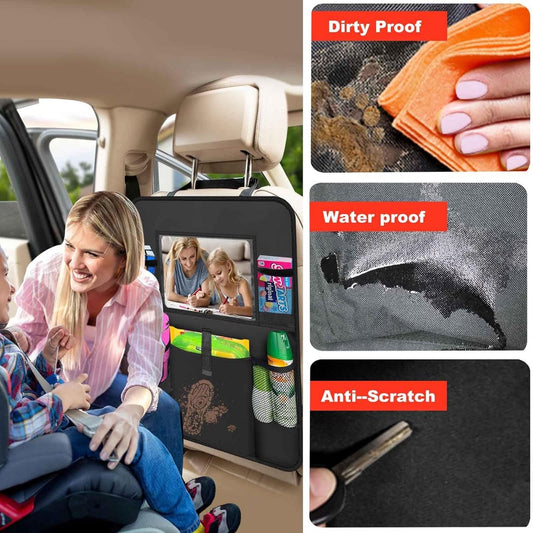 Two-pack storage bags for the car back seat - with touchscreen tablet holder - 6 storage bags - protective V1188-MS101-00966-1