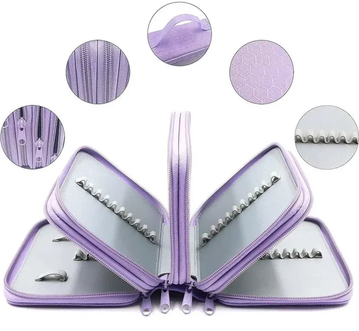 Pencil Case - Multifunctional pencil case with lid - 72 compartments, 4 layers, large capacity - Portable - V1188-MS101-00968-1