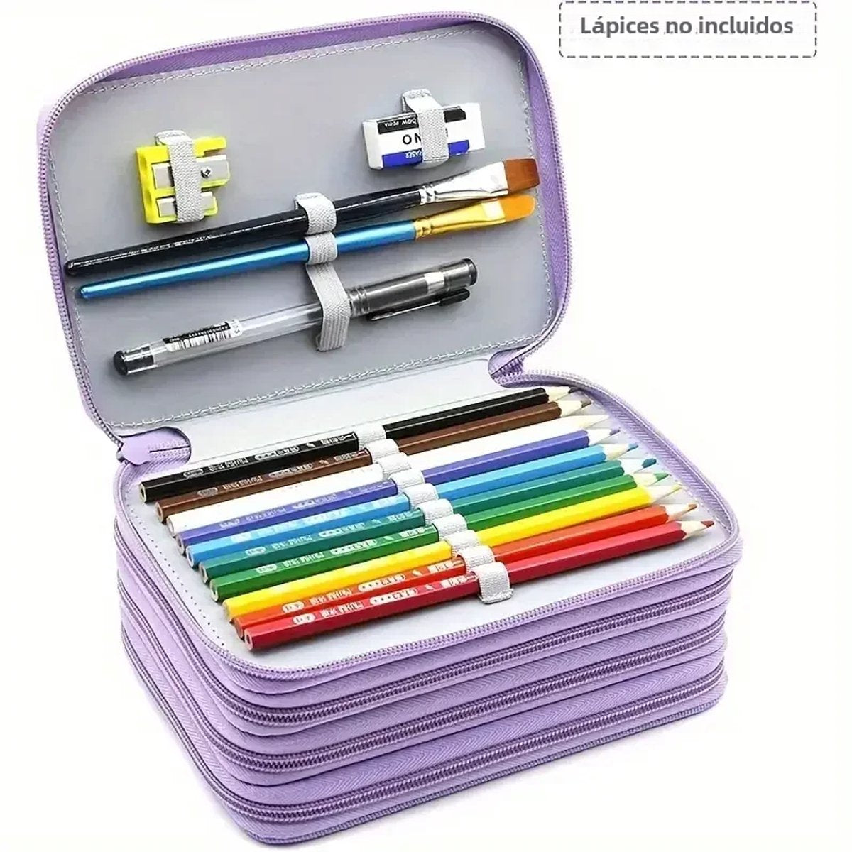 Pencil Case - Multifunctional pencil case with lid - 72 compartments, 4 layers, large capacity - Portable - V1188-MS101-00968-1