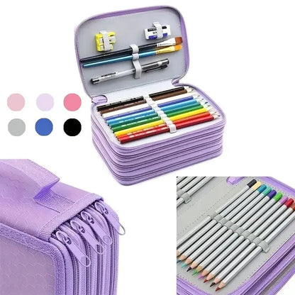 Pencil Case - Multifunctional pencil case with lid - 72 compartments, 4 layers, large capacity - Portable - V1188-MS101-00968-1