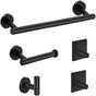 5-piece Towel Rail Set - 304 Stainless Steel, Black, Bathroom V1188-MS101-00970-1