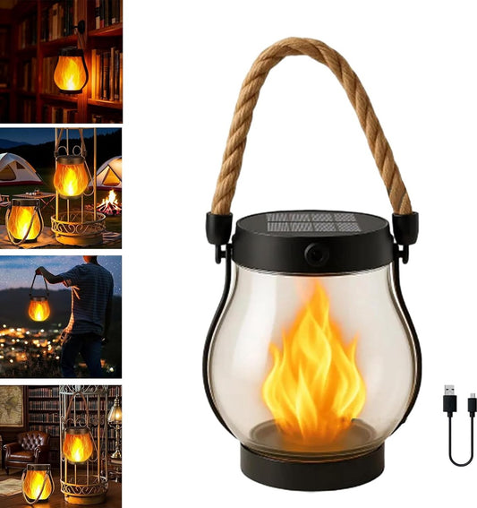 Outdoor solar lights - Solar garden lighting - Solar lantern - Dancing flame outdoor solar lanterns V1188-MS101-00971-1