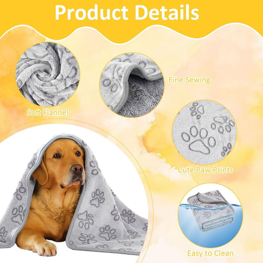 76x104cm Dog blankets for medium-sized dogs, cats, Premium soft dog blankets for small dogs, washable, Puppy V1188-MS101-00972-1