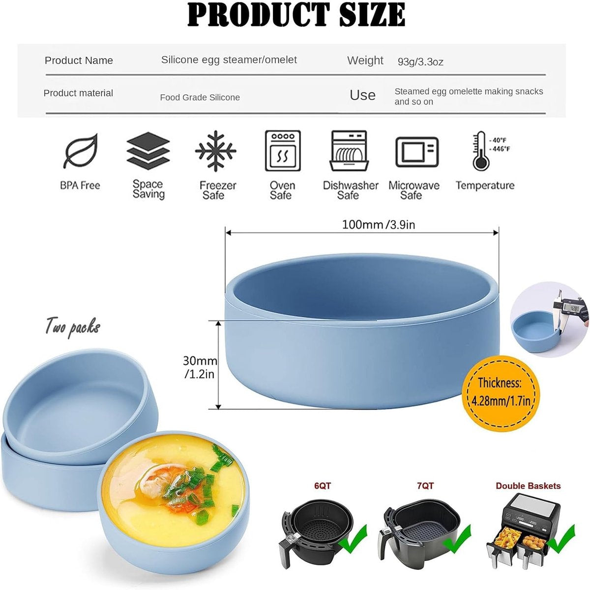 Egg boiler - Egg shaper - Egg mold - Boil egg boiler for boiled eggs - Microwave egg boiler for one egg (2 V1188-MS101-00979-1