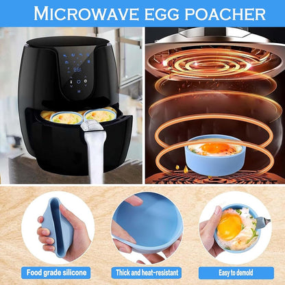Egg boiler - Egg shaper - Egg mold - Boil egg boiler for boiled eggs - Microwave egg boiler for one egg (2 V1188-MS101-00979-1