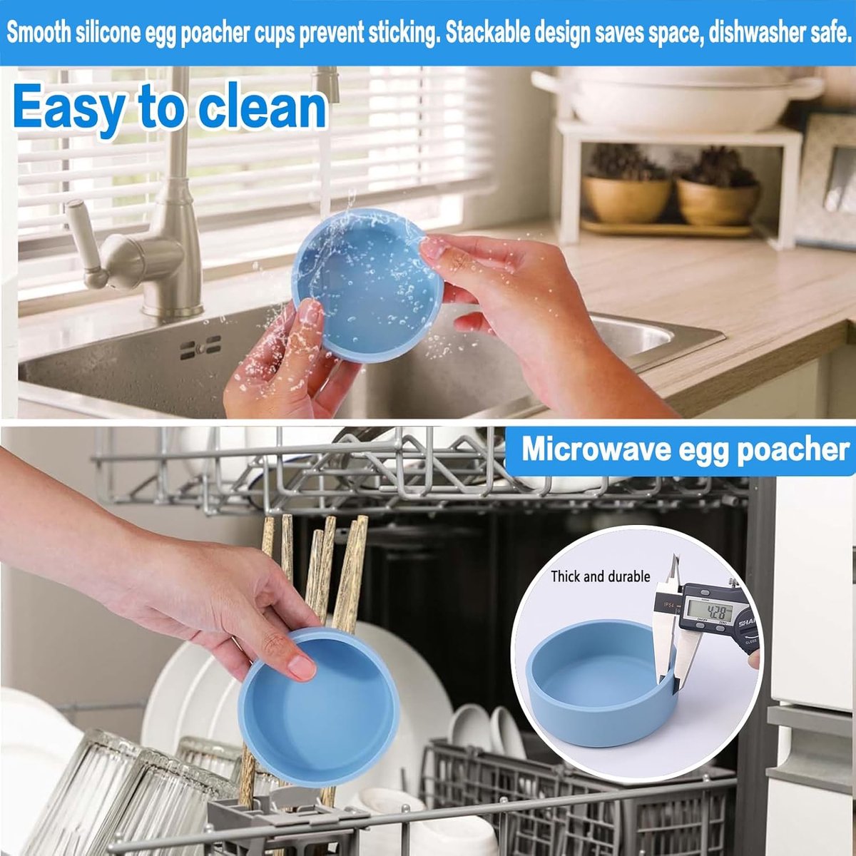 Egg boiler - Egg shaper - Egg mold - Boil egg boiler for boiled eggs - Microwave egg boiler for one egg (2 V1188-MS101-00979-1