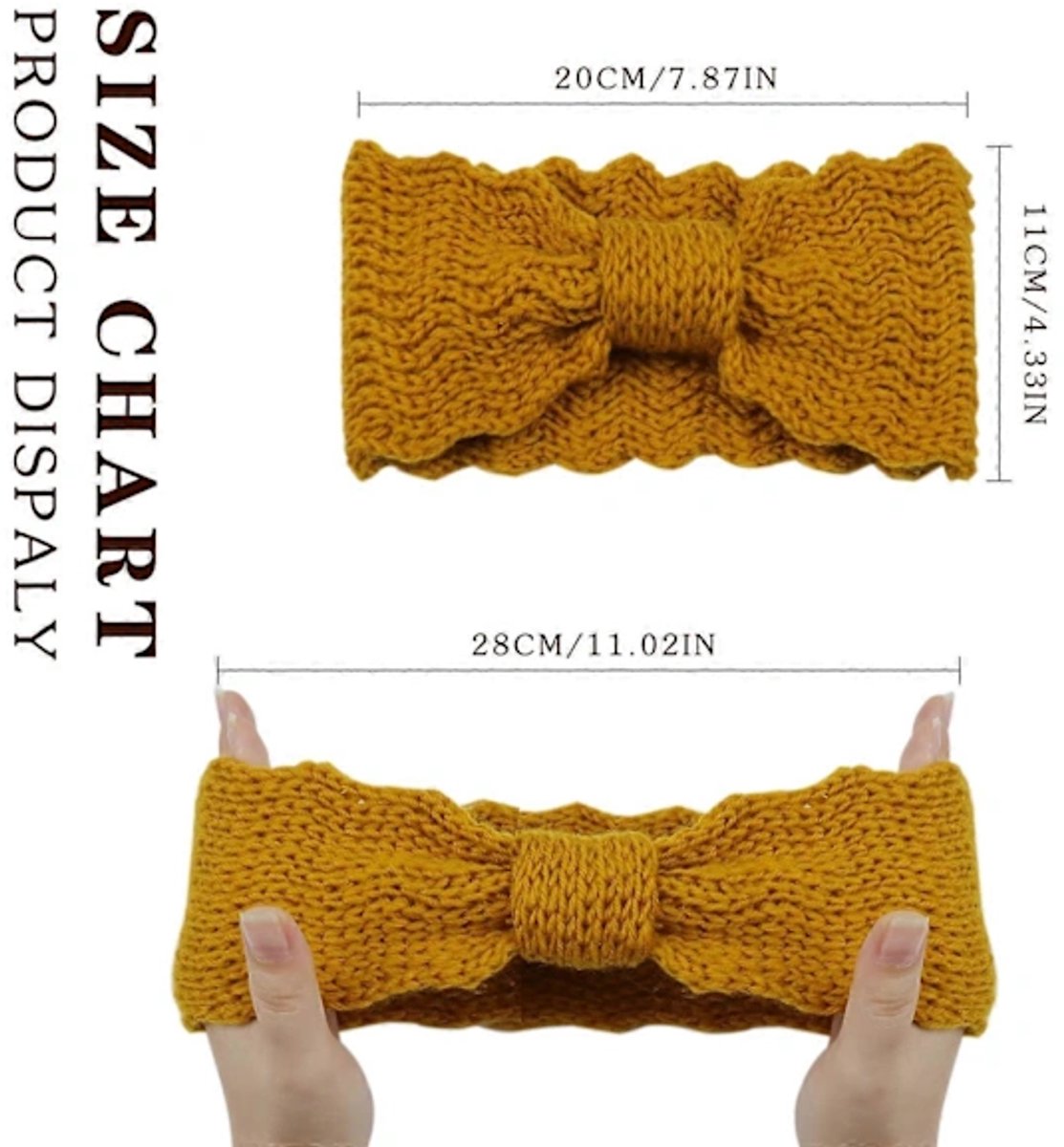 Women's Headbands 4-piece - Knitted, soft, for skiing/hiking V1188-MS101-00981-1
