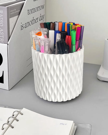 Pen Holder - Multifunctional - Makeup Brush Holder 5 Compartments - Aesthetic Design for Home Office Students V1188-MS101-00989-1
