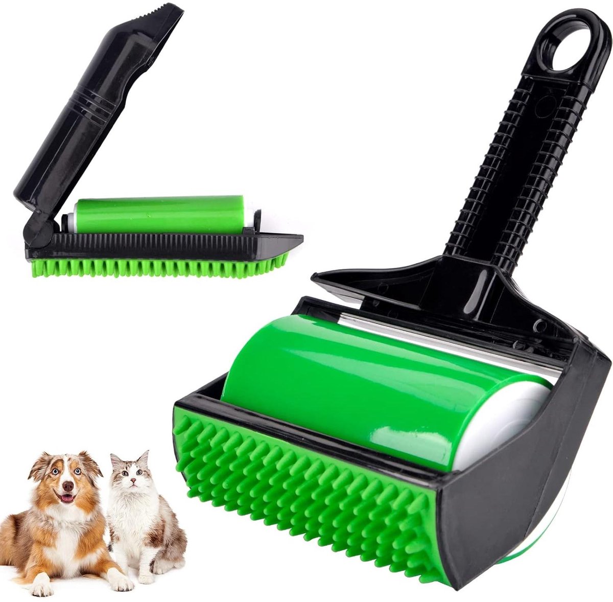 Pet hair remover - 3-in-1 lint roller - Reusable, silicone, washable - Suitable for sofas, carpets, couches, V1188-MS101-00991-1