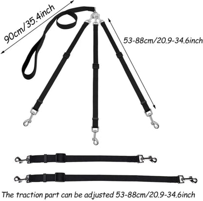 3-in-1 Dog Leash - Adjustable, detachable, for medium-sized dogs V1188-MS101-00995-1