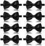 8 men's bow ties, pre-tied men's bow ties, adjustable satin bow tie for all ages V1188-MS101-01003-1