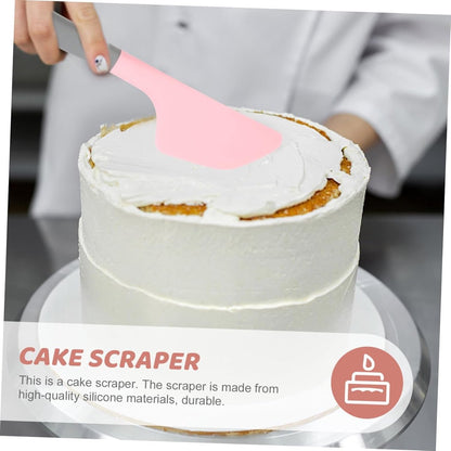 2-piece silicone cake scraper - non-stick baking tool - easy to clean and store - essential kitchen tool set V1188-MS101-01006-1