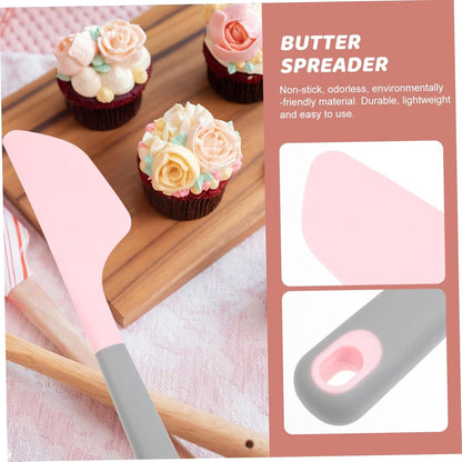 2-piece silicone cake scraper - non-stick baking tool - easy to clean and store - essential kitchen tool set V1188-MS101-01006-1