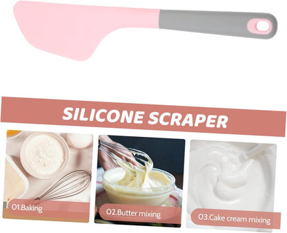 2-piece silicone cake scraper - non-stick baking tool - easy to clean and store - essential kitchen tool set V1188-MS101-01006-1