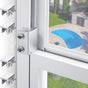 Sliding window locks - Horizontal & up/down - 4 sets silver V1188-MS101-01014-1