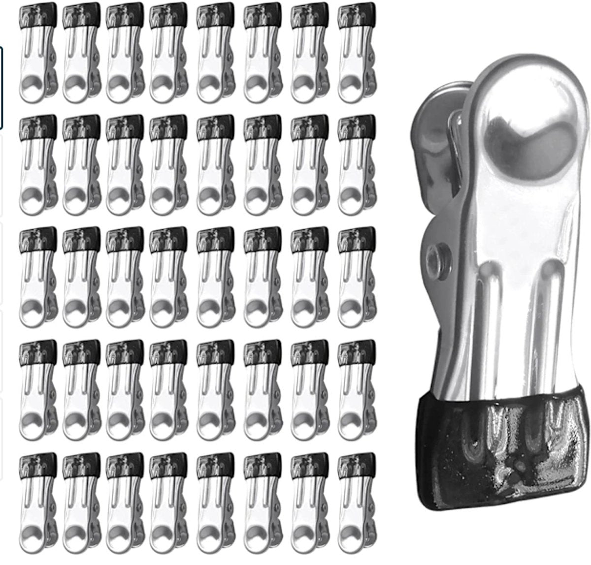 Stainless Steel Clothes Clips 40-piece - Strong, for outdoor use V1188-MS101-01017-1