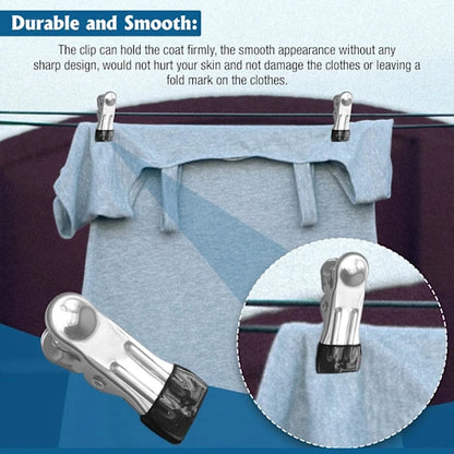 Stainless Steel Clothes Clips 40-piece - Strong, for outdoor use V1188-MS101-01017-1
