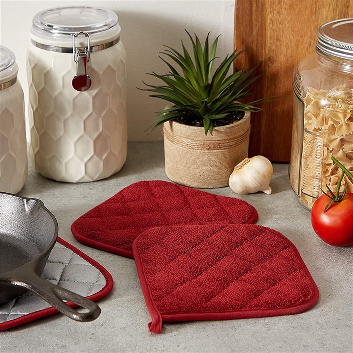 Kitchen Essential 7 x 7 inch Heat Insulation Mat - Kitchen Heat Resistant Insulation Mat Set - Oven V1188-MS101-01026-1