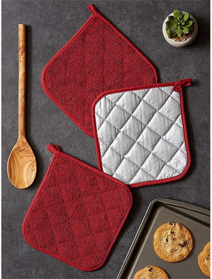 Kitchen Essential 7 x 7 inch Heat Insulation Mat - Kitchen Heat Resistant Insulation Mat Set - Oven V1188-MS101-01026-1