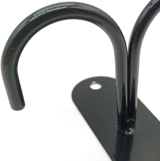 Mug holder with 6 hooks - Country style mug holder - Under-cabinet cup holder - With 12 hooks - For hanging V1188-MS101-01042-1