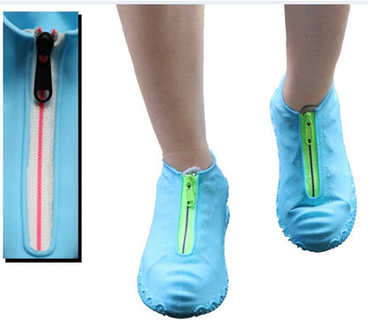 Waterproof shoe covers - Rain boot covers - Non-slip rain boots - Overshoe-style rain boots - Blue - Size V1188-MS101-01043-1