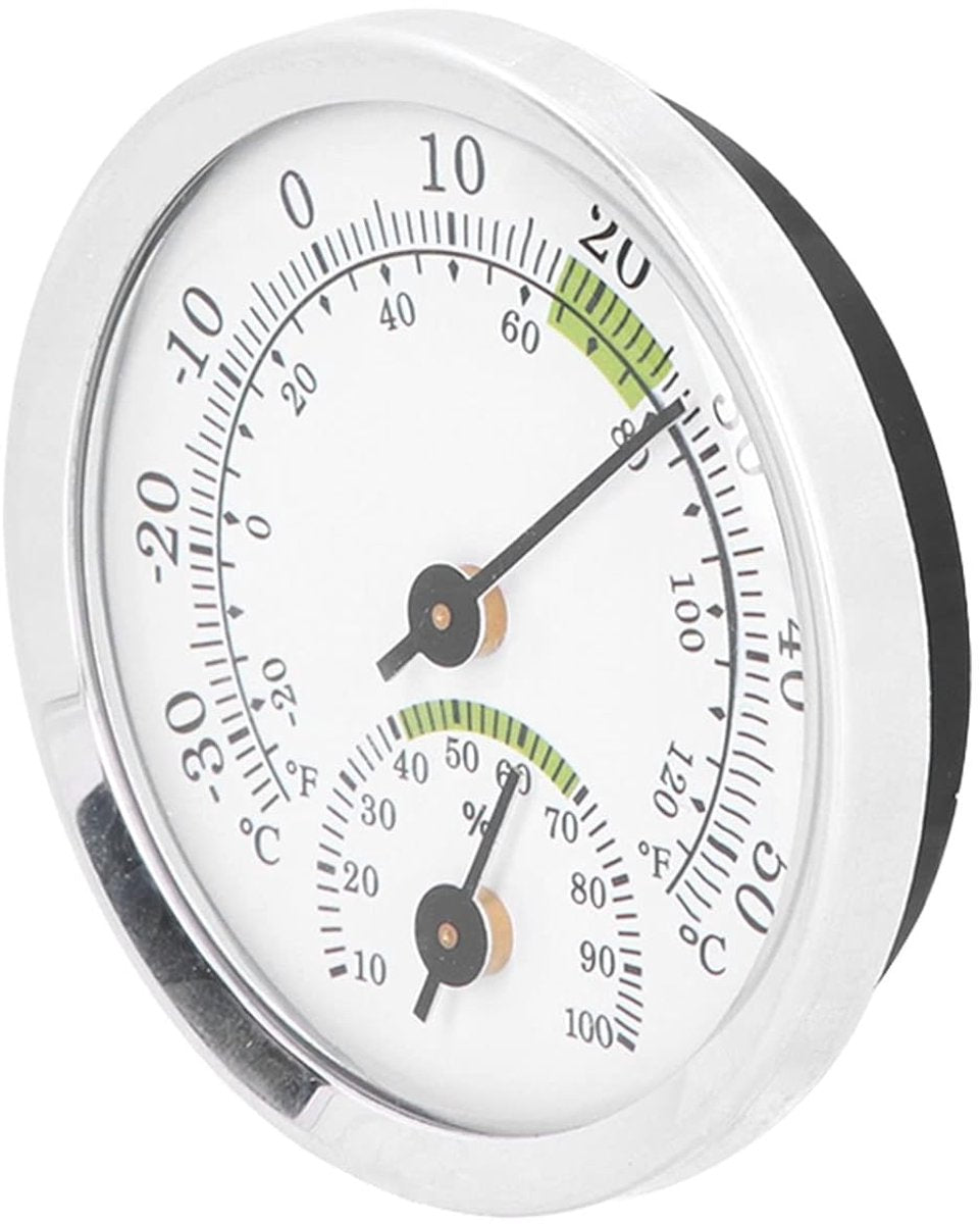 Dial Thermometer-Hygrometer Mini - -30~50 degrees C - For Refrigerator & Cigar Box V1188-MS101-01044-1