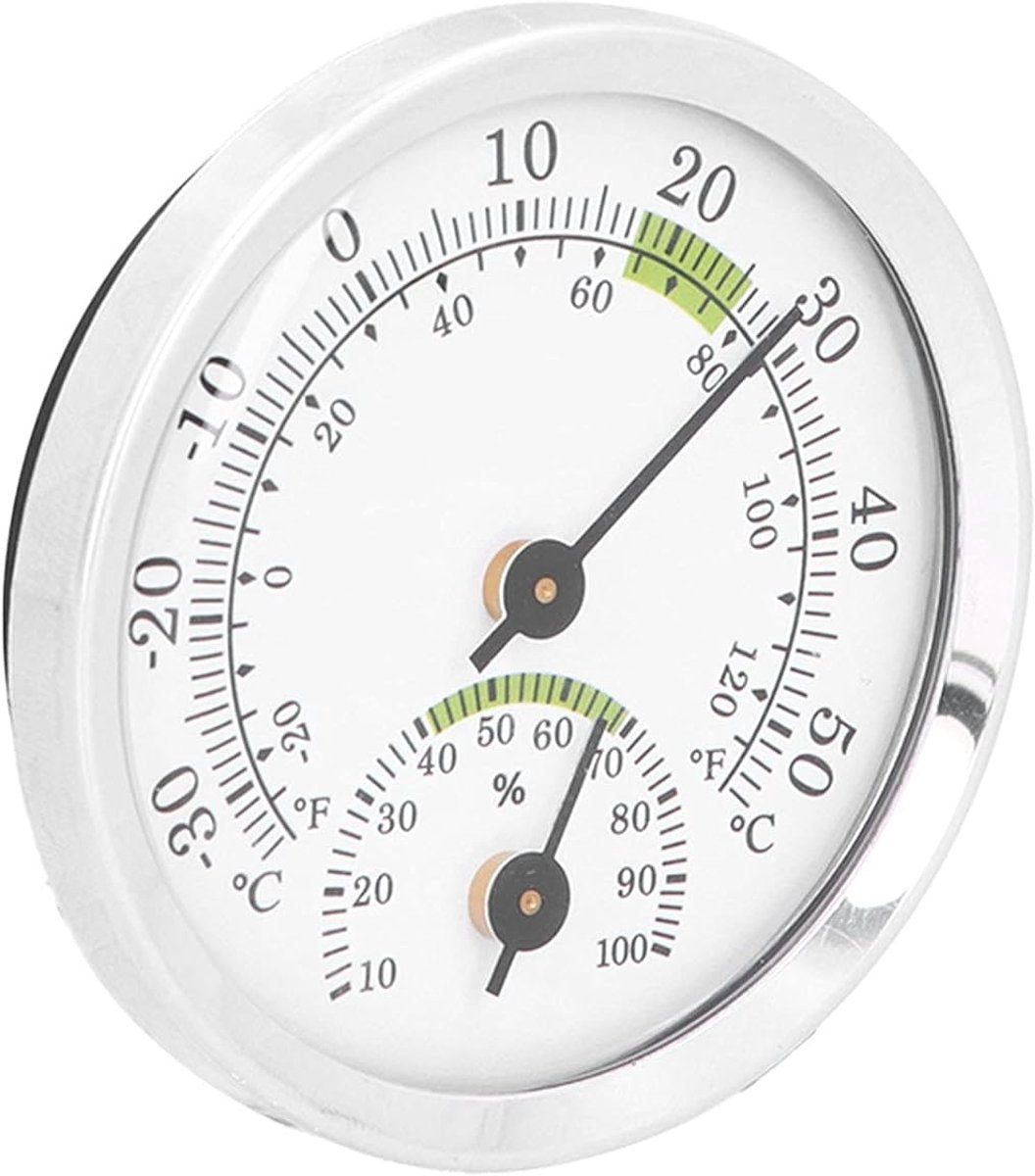 Dial Thermometer-Hygrometer Mini - -30~50 degrees C - For Refrigerator & Cigar Box V1188-MS101-01044-1