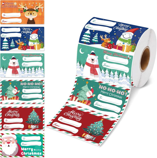 500 Christmas gift tags - Christmas gifts for women, men, and mothers - Christmas wrapping paper - Christmas V1188-MS101-01047-1