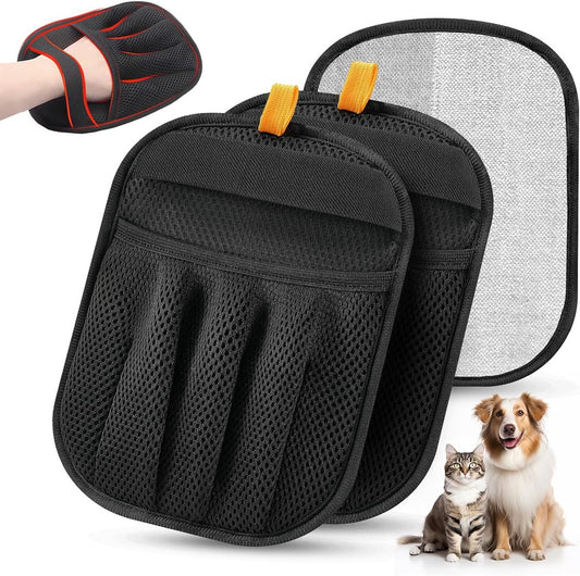 cat hair remover - Pet hair remover - 2 pieces pets - Gloves for animal hair - Five-finger electrostatic V1188-MS101-01049-1