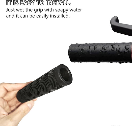 Bicycle handlebar grips - 90 mm long - suitable for bicycles, mountain bikes, beach cruisers, scooters, and V1188-MS101-01053-1