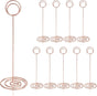 Table number holders 10-piece - 8.75 inch, rose gold, for parties/restaurants V1188-MS101-01054-1