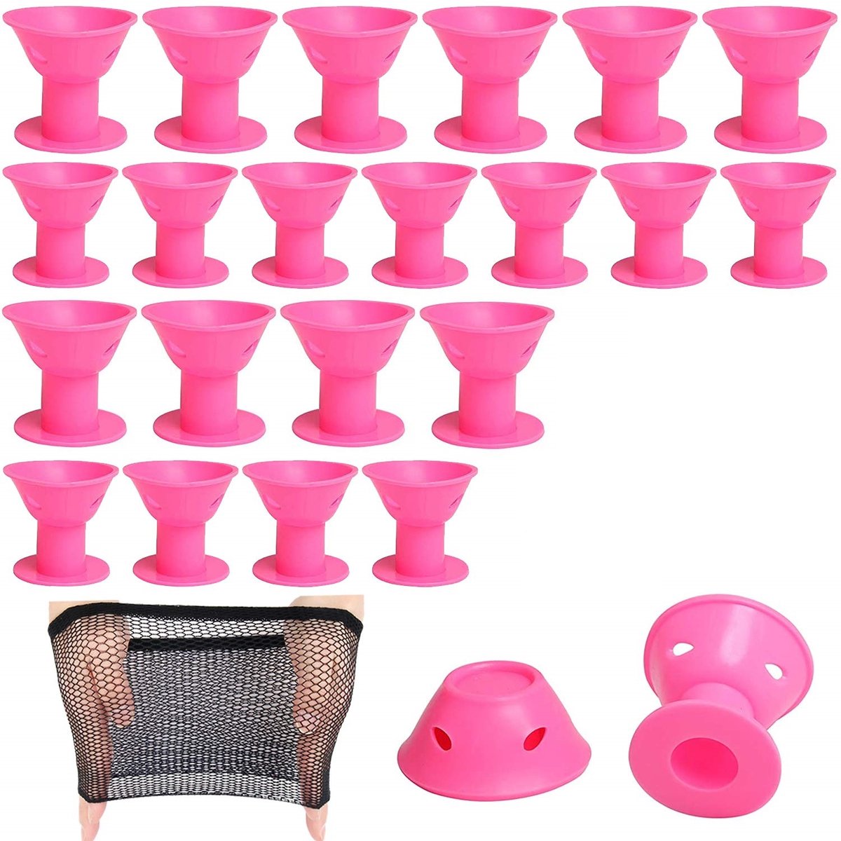 Curlers 40-piece - Pink, 20 large + 20 small curling brushes V1188-MS101-01055-1