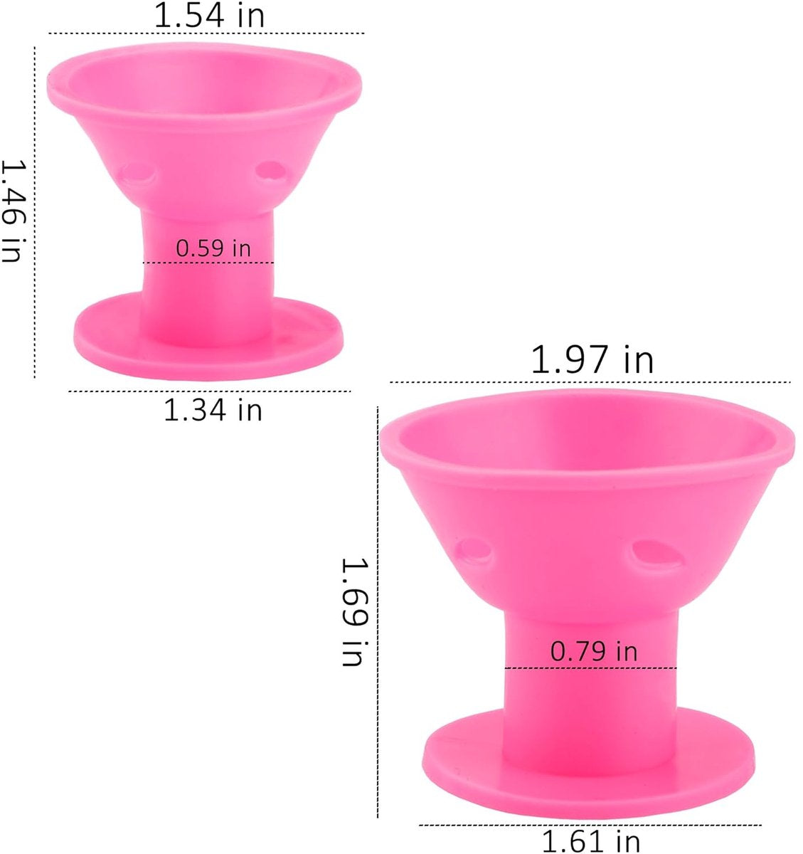 Curlers 40-piece - Pink, 20 large + 20 small curling brushes V1188-MS101-01055-1