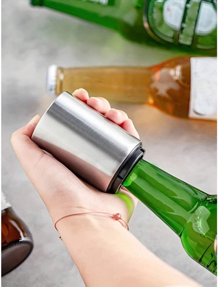 Automatic Corkscrew - Push System, Stainless Steel Color V1188-MS101-01056-1