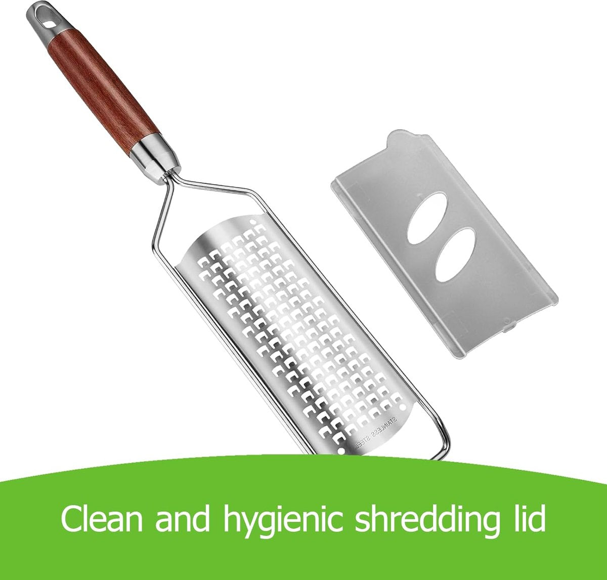 Cheese grater - Grater with handle - Easily grates lemons, vegetables, and cheese - Convenient to use V1188-MS101-01064-1