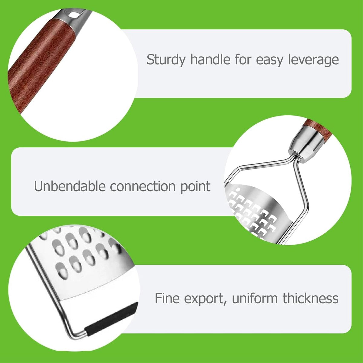 Cheese grater - Grater with handle - Easily grates lemons, vegetables, and cheese - Convenient to use V1188-MS101-01064-1