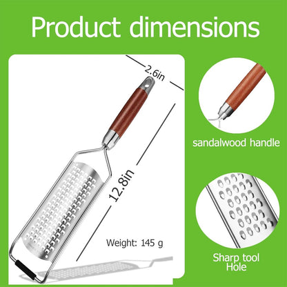 Cheese grater - Grater with handle - Easily grates lemons, vegetables, and cheese - Convenient to use V1188-MS101-01064-1