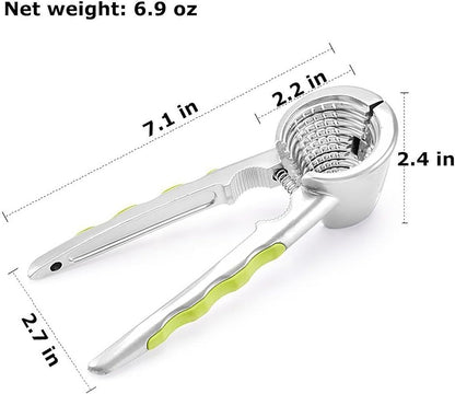 Nutcracker - with non-slip silicone handle - suitable for walnuts, almonds, hazelnuts, and pistachios V1188-MS101-01069-1