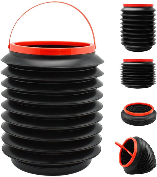 Foldable Car Trash Can - Leakproof Car Organizer and Storage Bag - 4L Multifunctional Car Trash Can - V1188-MS101-01076-1